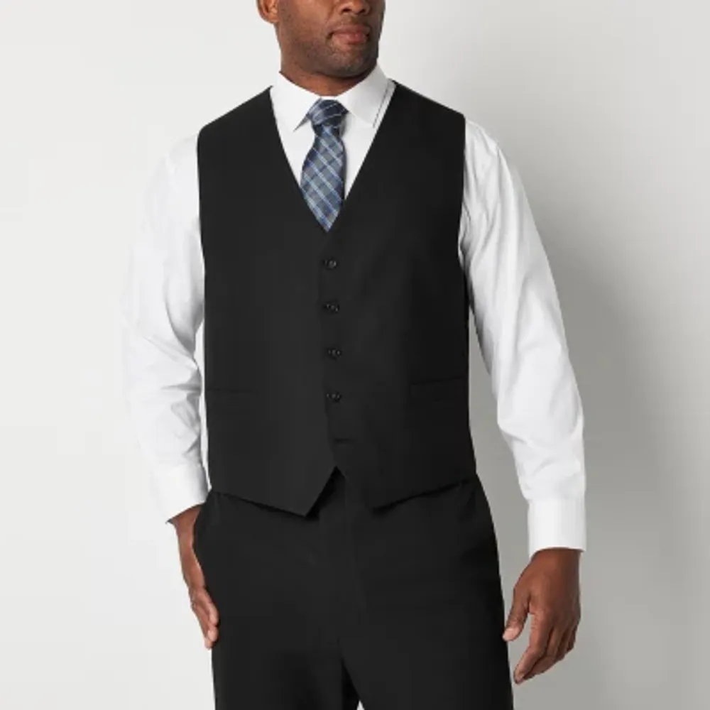 Shaquille O'Neal XLG Mens Stretch Fabric Classic Fit Big and Tall Suit Vest