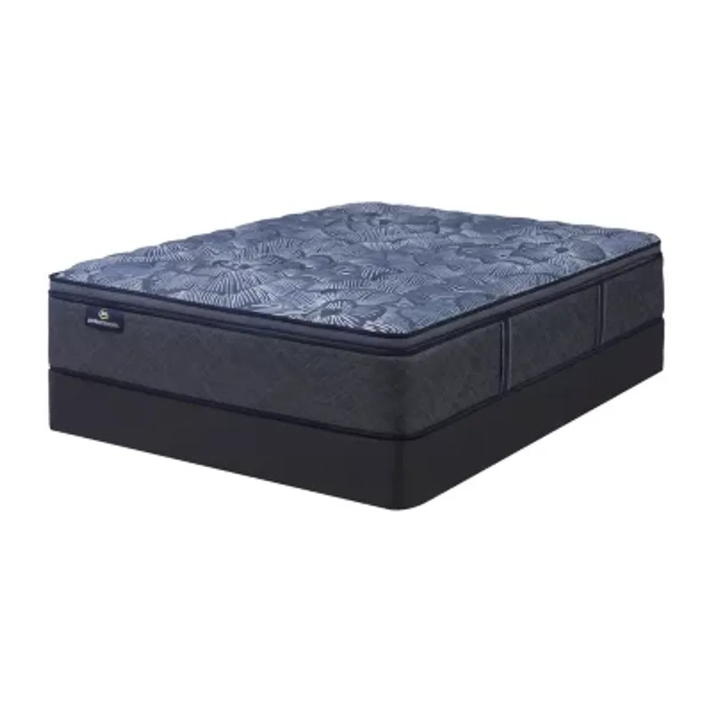 Serta Perfect Sleeper Cobalt Calm Plus 14.5" Medium Pillow Top - Mattress + Box Spring