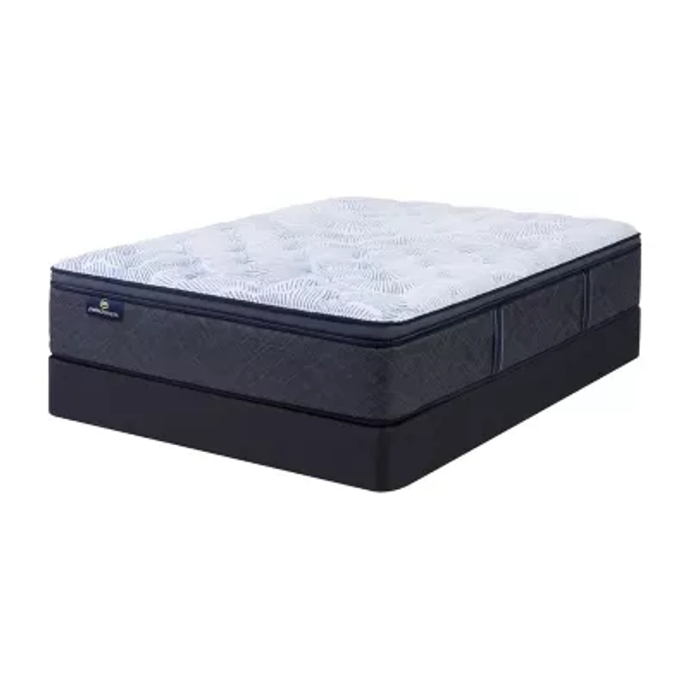 Serta Perfect Sleeper Blue Lagoon Nights 14.5" Plush Pillow Top - Mattress + Box Spring