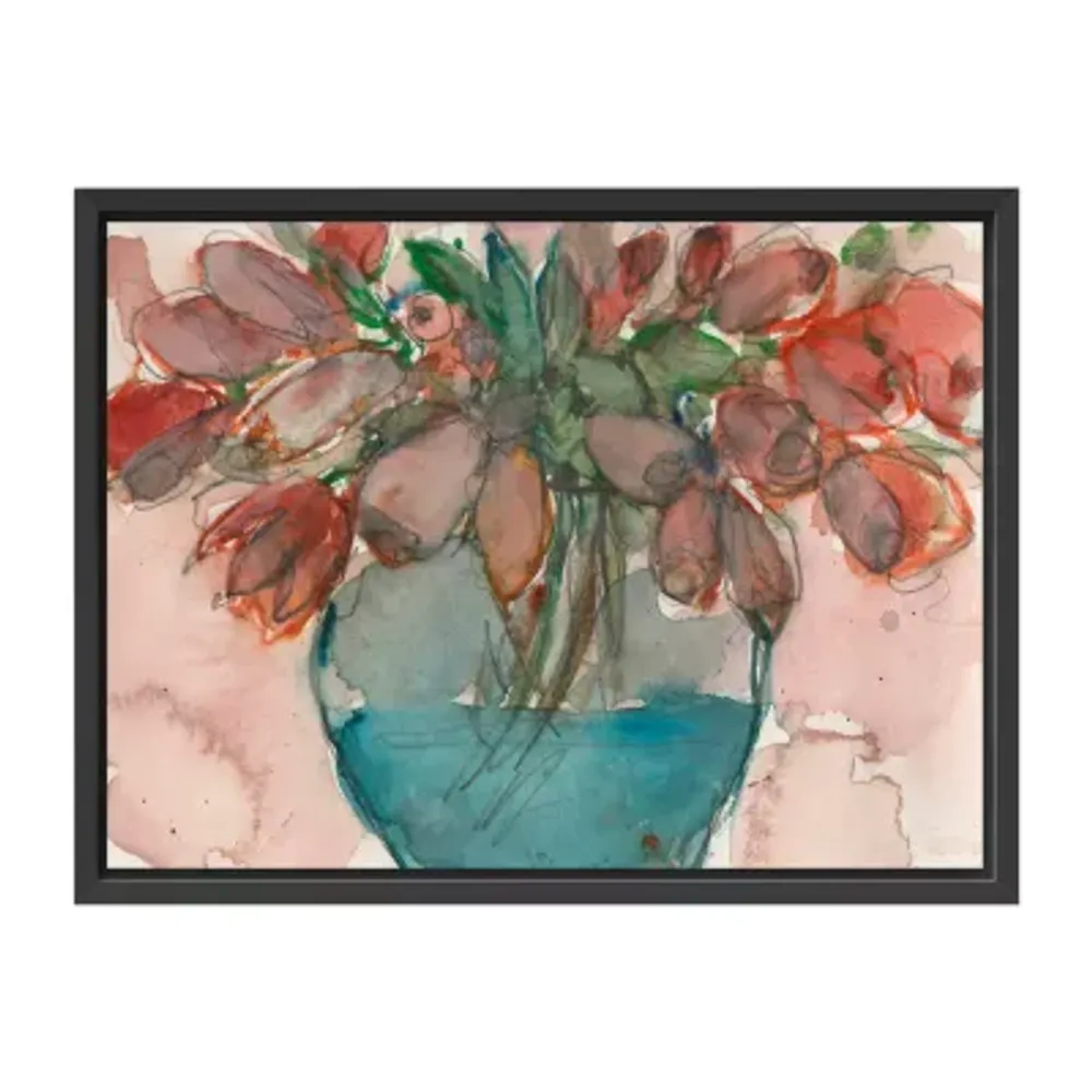 Lumaprints Elegance Bouquet Framed Canvas Art