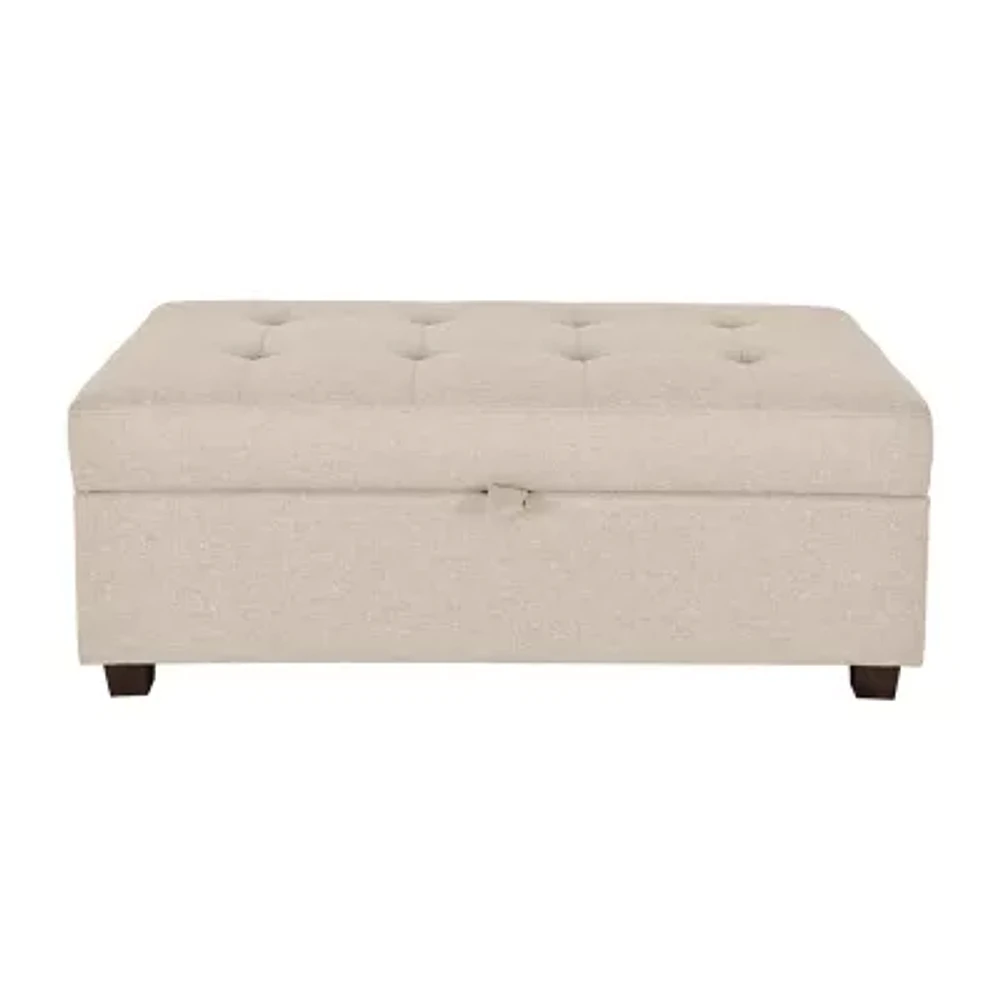 Aubin Tufted Upholstered Ottoman