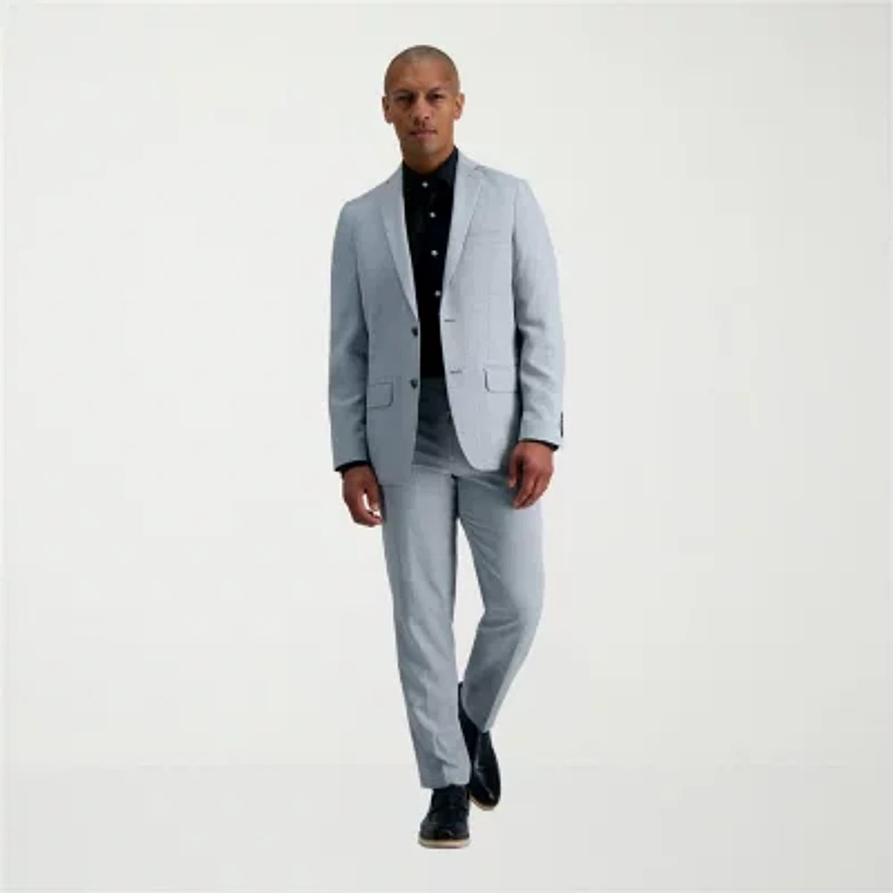 Haggar Smart Wash Mens Slim Fit Easy Care Long Sleeve Dress Shirt