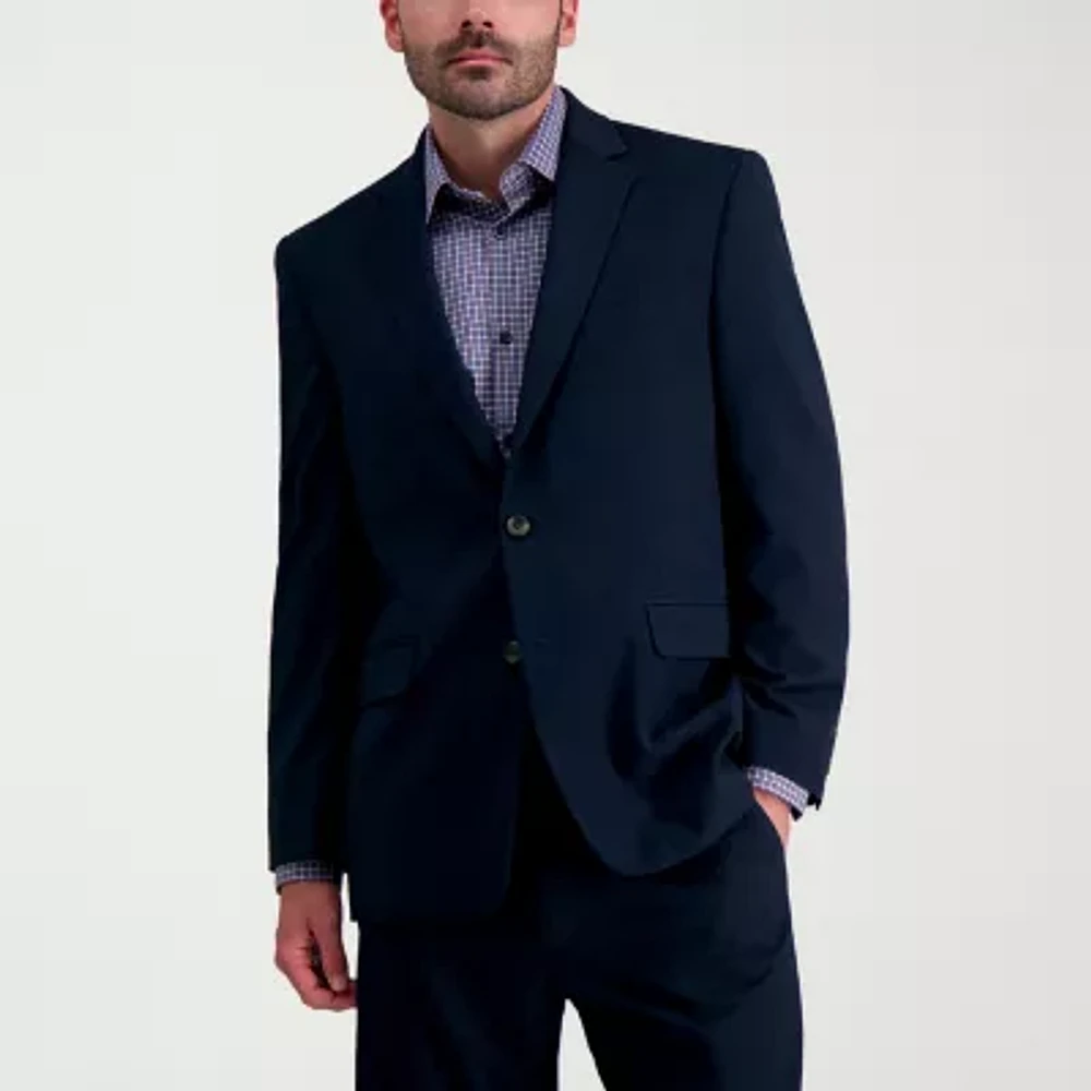 Haggar JMH Herringbone Mens Stretch Fabric Classic Fit Suit Jacket