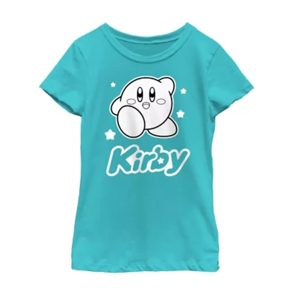 Kirby Little & Big Kid Girls Crew Neck Short Sleeve Regular Fit Graphic T-Shirt
