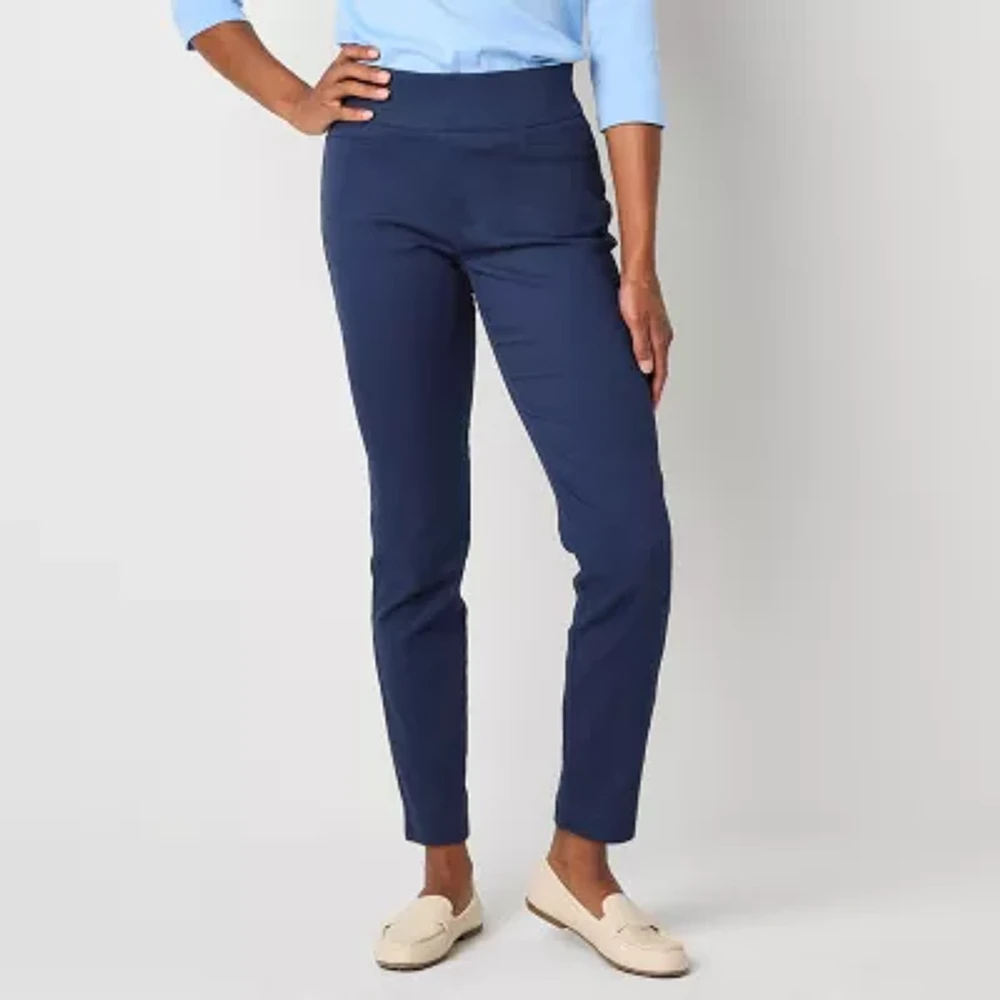 St. John's Bay Petite Womens Ankle Pull-On Pant