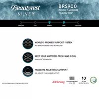 Beautyrest Silver BRS900 14.75" Plush Pillow Top - Mattress Only