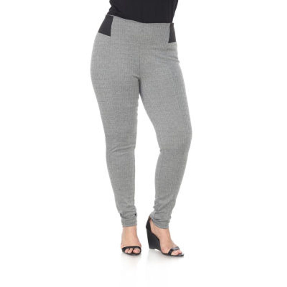 White Mark Womens Skinny Mid Rise Slim Fit Plus Pant