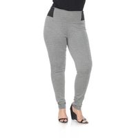 White Mark Womens Skinny Mid Rise Slim Fit Plus Pant