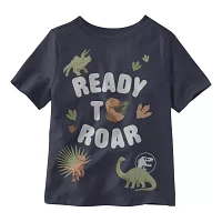 Little Boys Crew Neck Short Sleeve Regular Fit Jurassic World Graphic T-Shirt