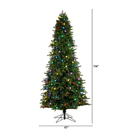 Nearly Natural Fir 9 1/2 Foot Pre-Lit Fir Christmas Tree