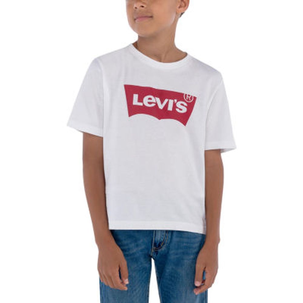 Levi's Batwing Big Kid Boys Crew Neck Short Sleeve Regular Fit Graphic T-Shirt