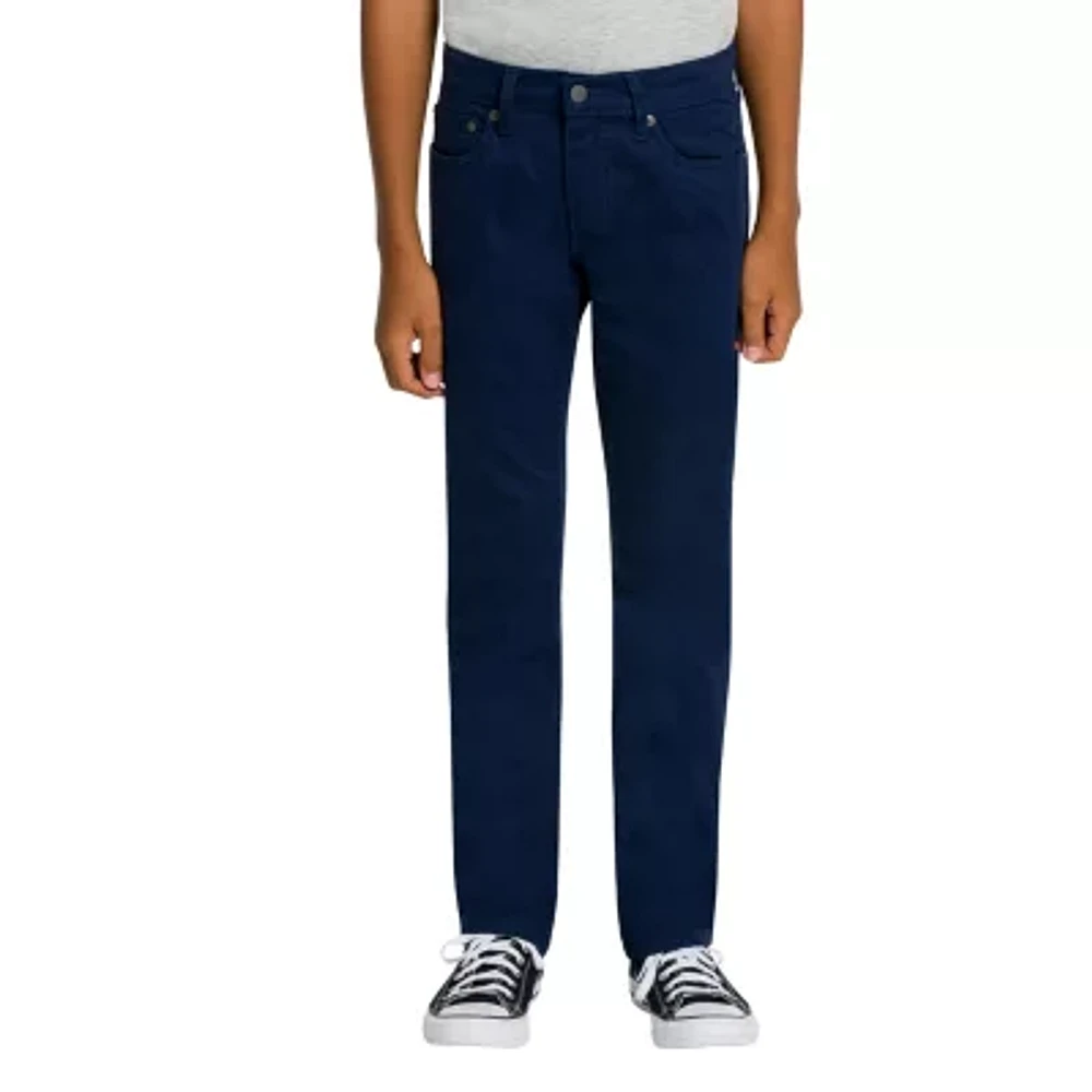 Levi's 511 Sueded Big Kid Boys Adjustable Waist Slim Fit Pant
