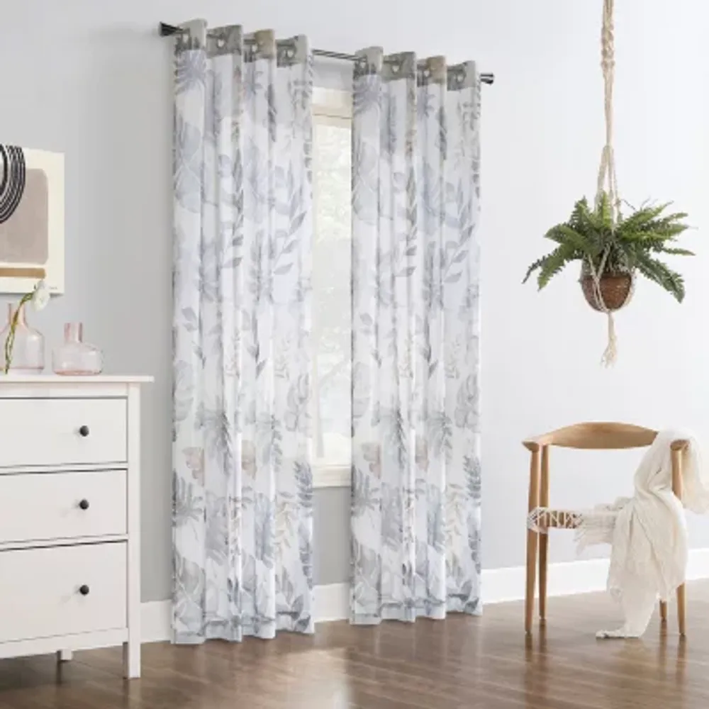 Alba Grommet Top Sheer Single Curtain Panel