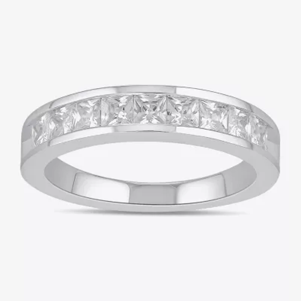 (F / Si2) Womens 1 CT. T.W. Lab Grown White Diamond 10K Gold Band