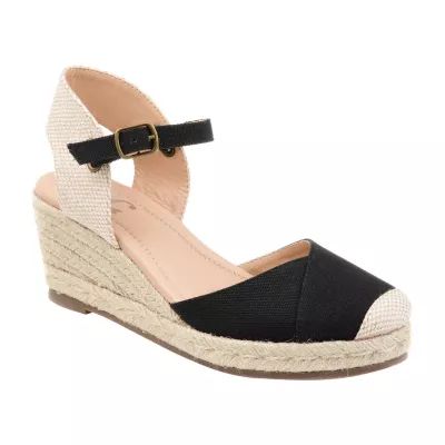 Journee Collection Ashlyn Womens Round Wedge Heel Pumps