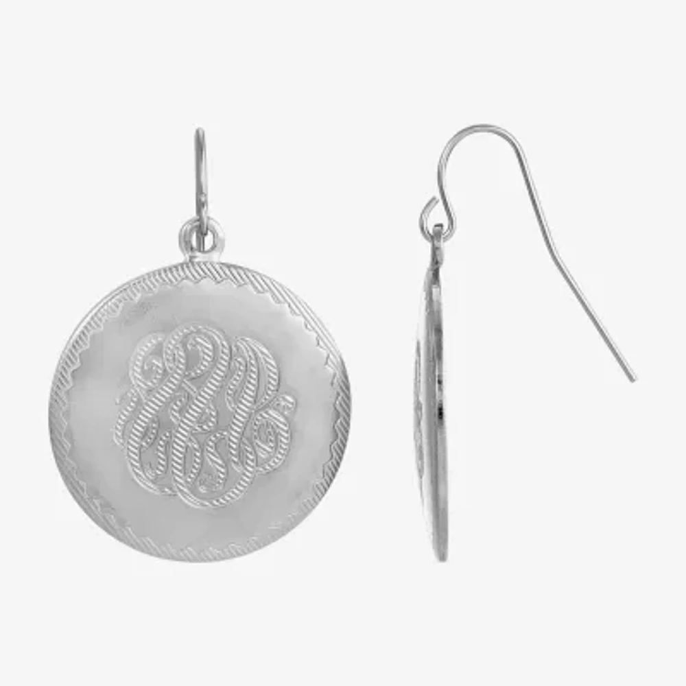 1928 Silver Tone Womens Drop Earrings