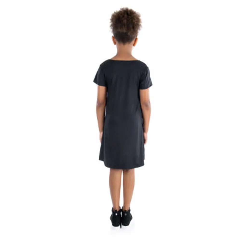 24sevenkid Big Kid Girls Short Sleeve A-Line Dress