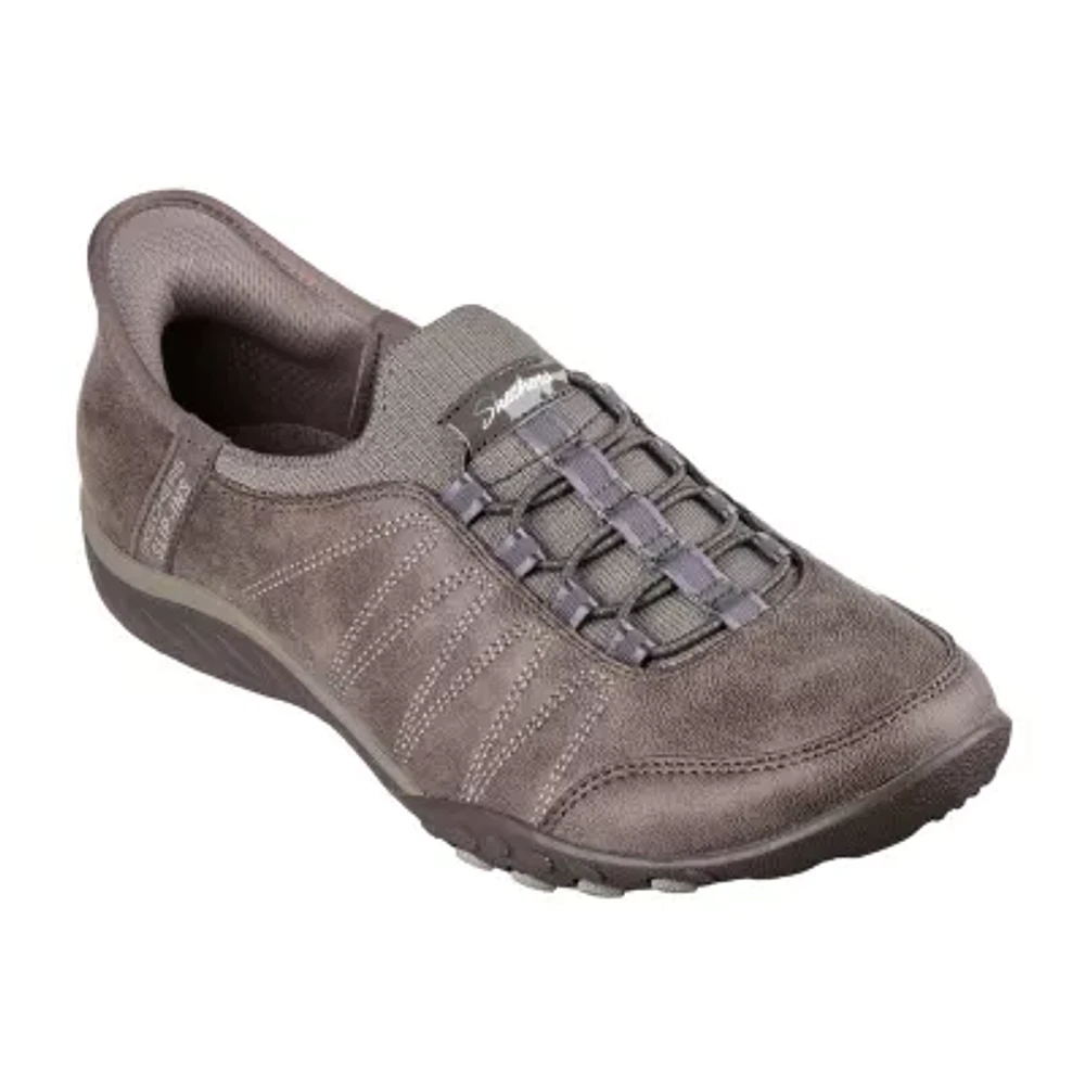 Skechers Hands Free Slip-Ins Breathe-Easy Home-Body Womens Almond Closed Toe Slip-On Shoe