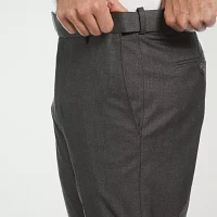 Savane Premium Stretch Expandable Waist Mens Straight Fit Flat Front Pant