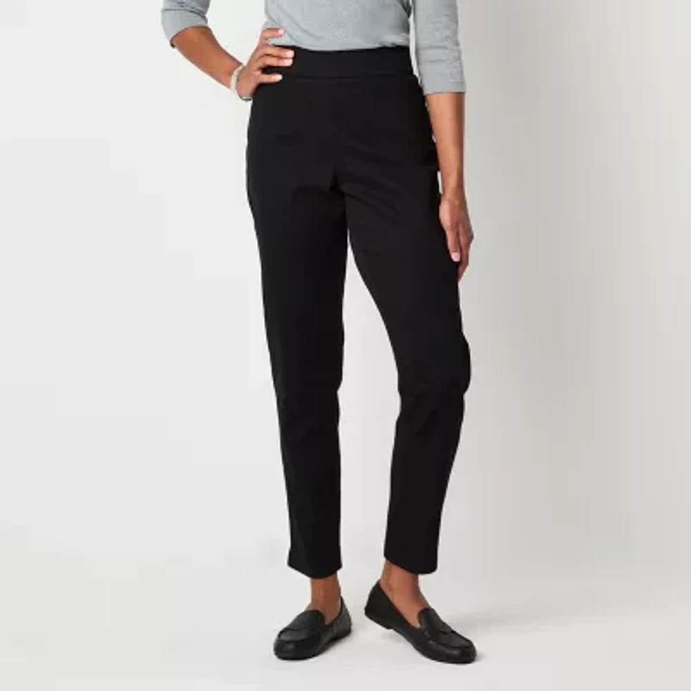 St. John's Bay Petite Womens Ankle Pull-On Pant