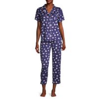 Pj Couture Womens Short Sleeve 2-pc. Pajama Sets