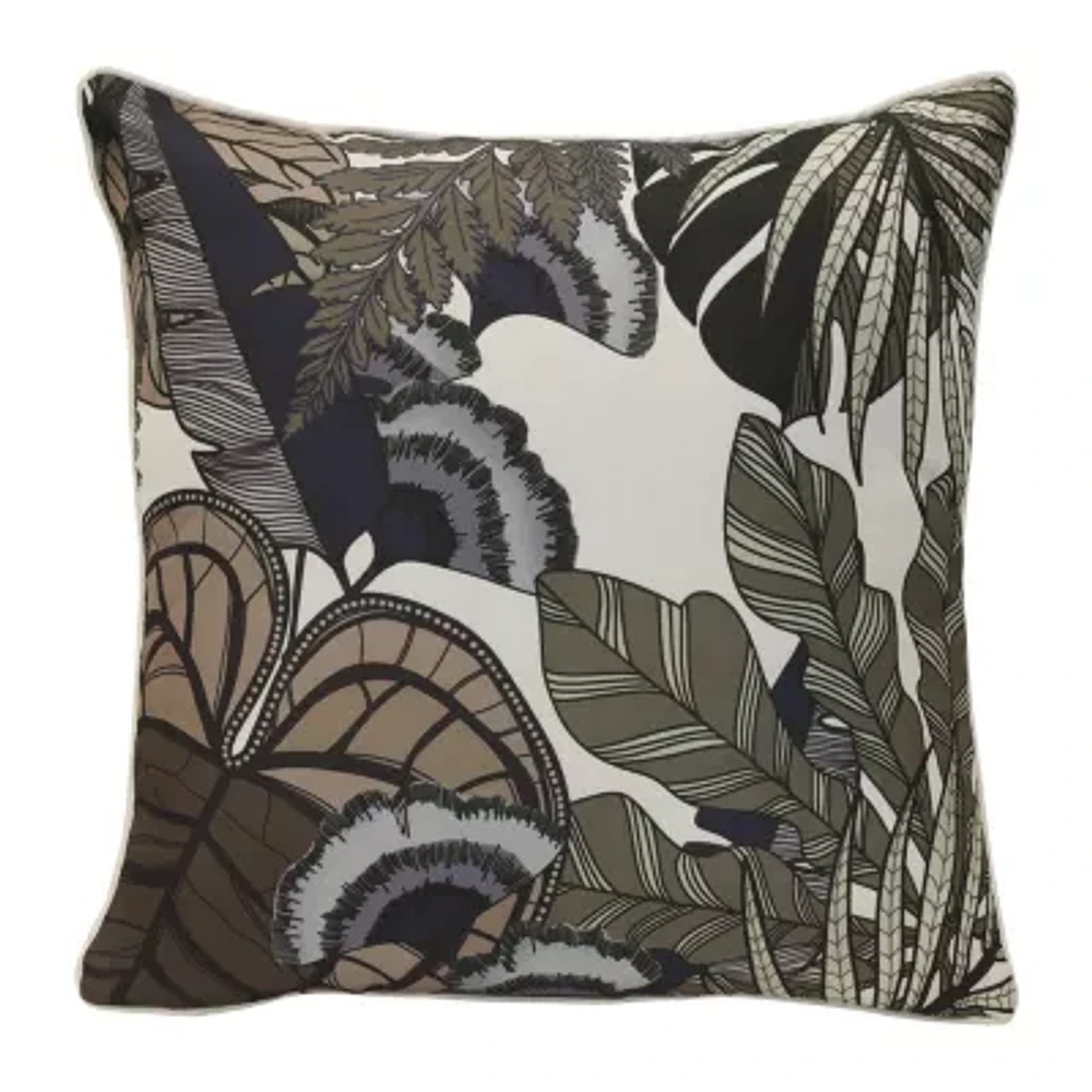 Outdoor Dècor Nature Printed Foliage Square Throw Pillow