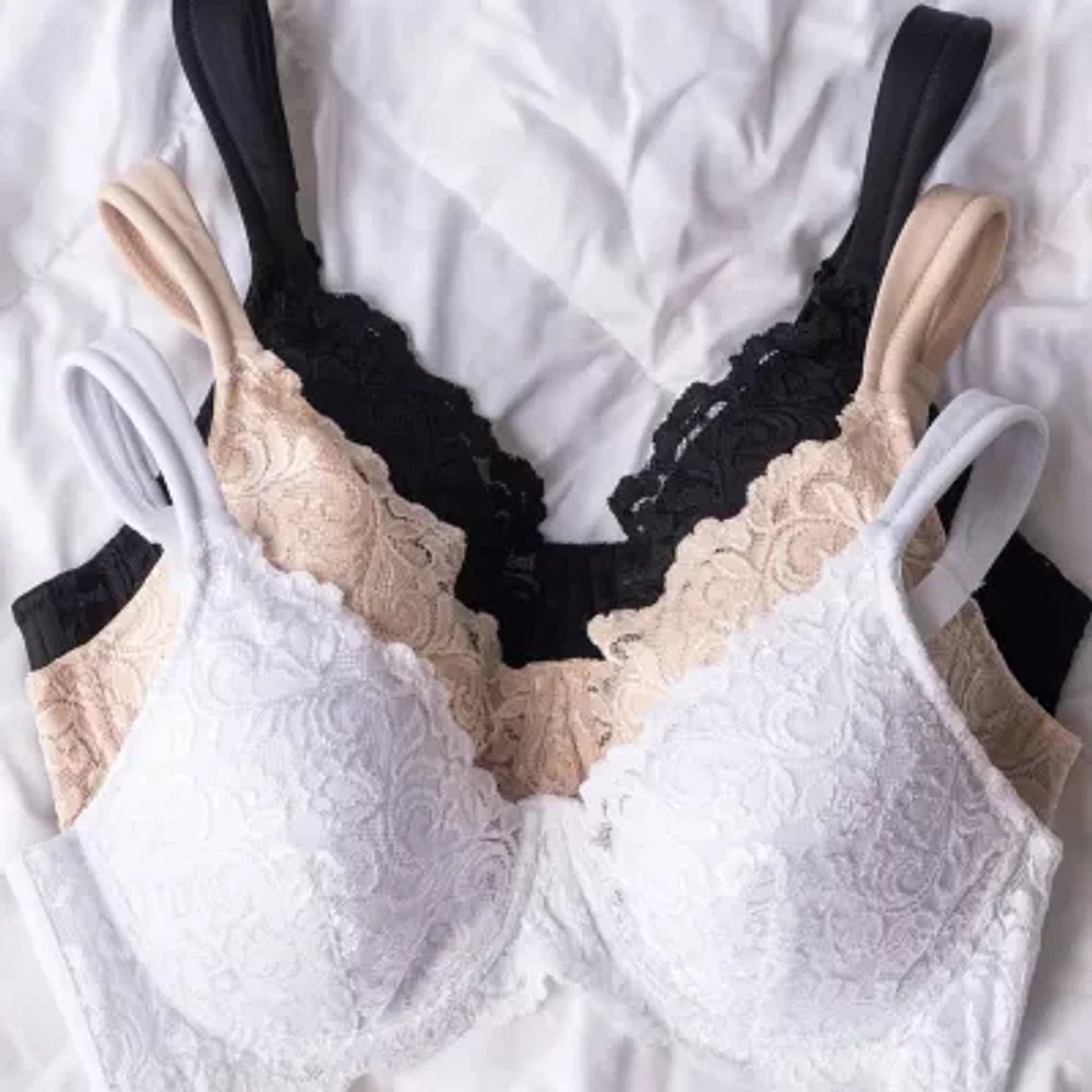 Leading Lady® Scalloped Lace Underwire Full Figure Bra- 5044