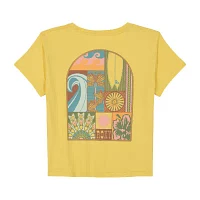 Roxy Big Kid Girls Crew Neck Short Sleeve Regular Fit Graphic T-Shirt