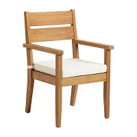 Carlbach Outdoor Teak Dining Armchair with Cushion