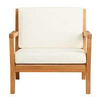 Carlbach Outdoor Teak Armchair with Cushions