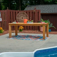 Carlbach Outdoor Teak 8-Seater Dining Table