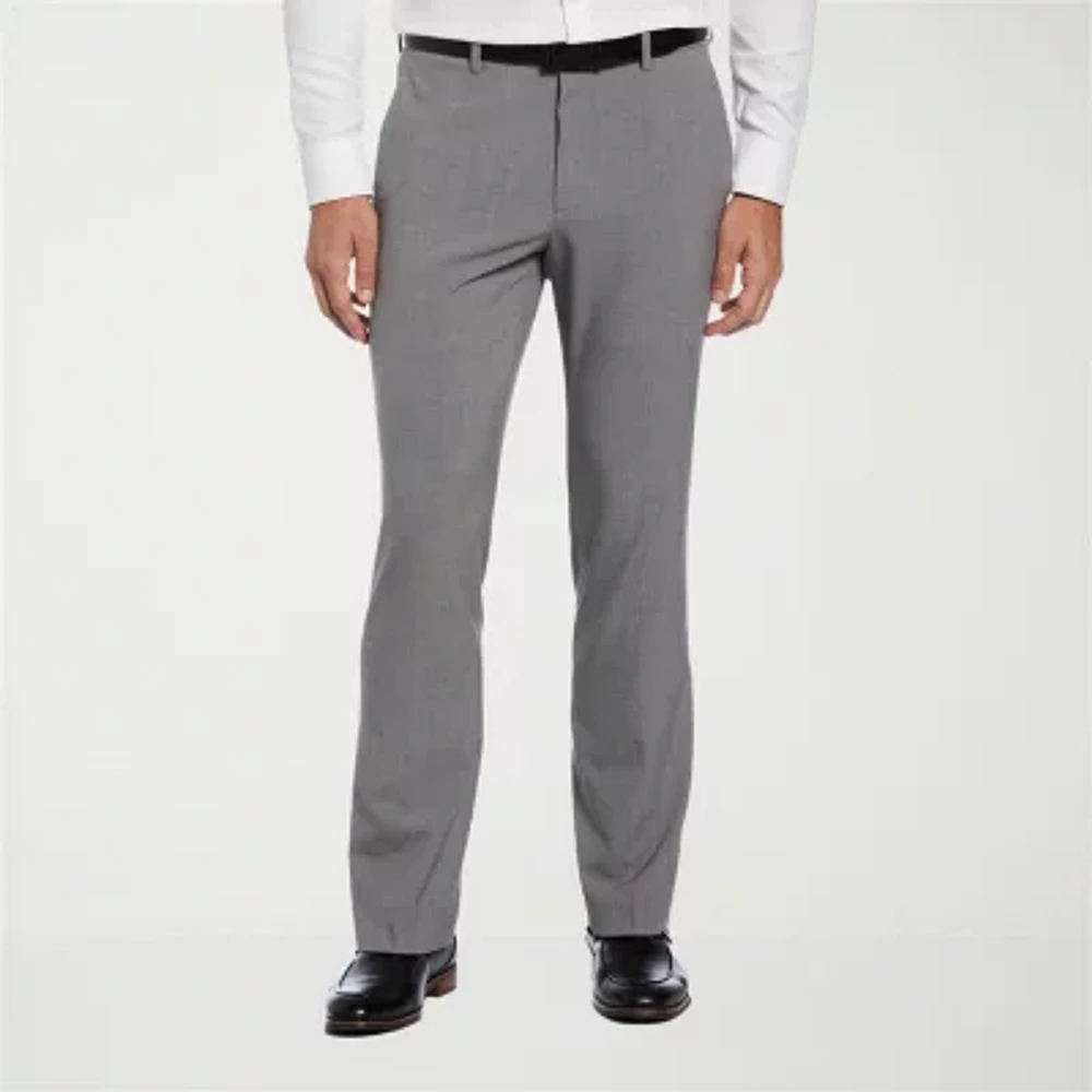 Savane Comfort Waist Mens Slim Fit Flat Front Pant