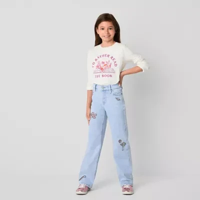 Thereabouts Little & Big Kid Girls Wide Leg Jean