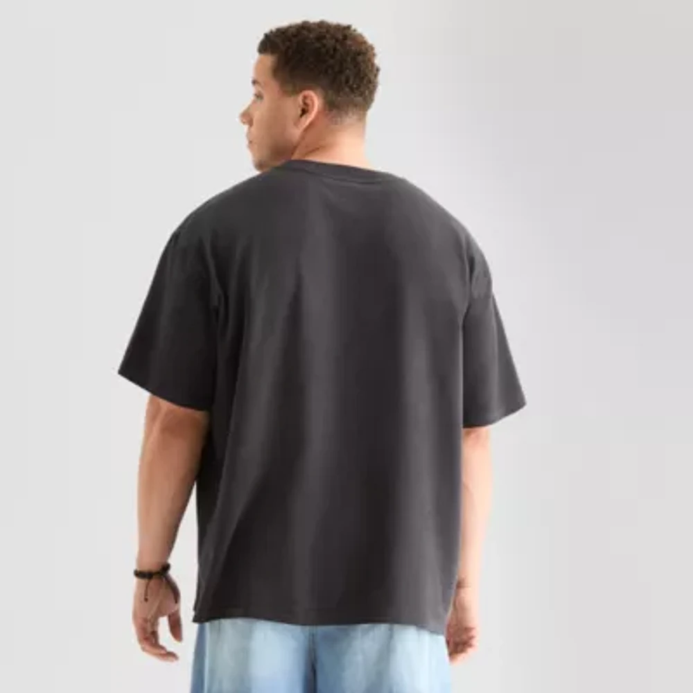 Arizona Mens Big and Tall Short Sleeve Boxy Fit Graphic T-Shirt