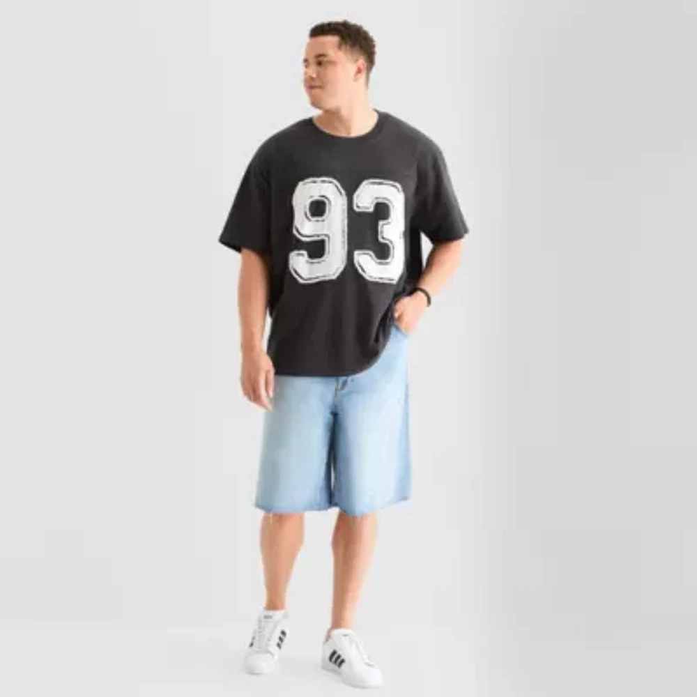 Arizona Mens Big and Tall Short Sleeve Boxy Fit Graphic T-Shirt