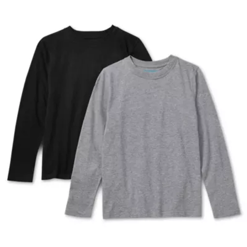Thereabouts Little & Big Kid Boys Crew Neck Long Sleeve 2-pc. T-Shirt