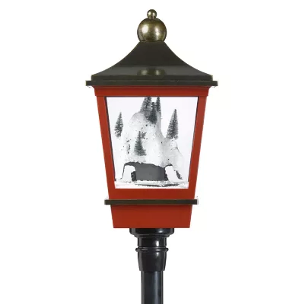 Roman 75in Led Snowing Mountain Plays Music Christmas Tabletop Decor