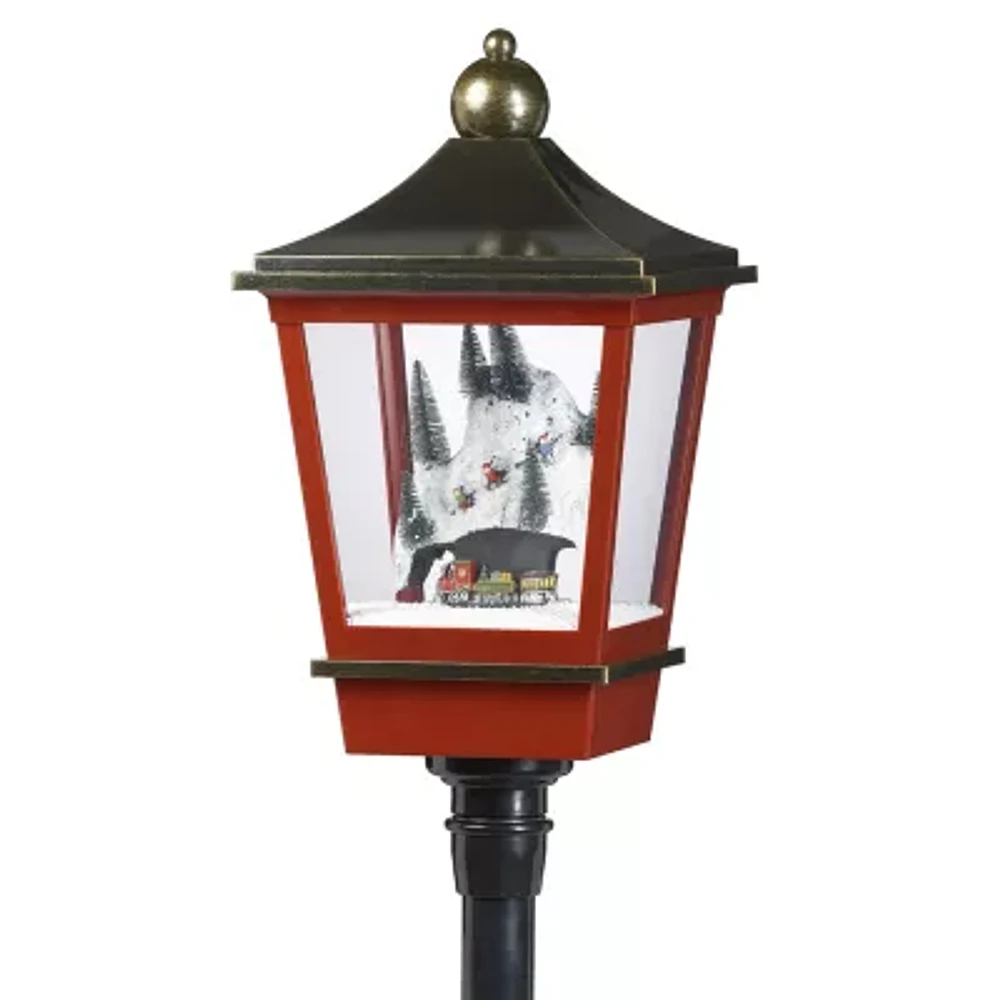 Roman 75in Led Snowing Mountain Plays Music Christmas Tabletop Decor