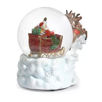 Roman 5.7 In Music  Sleigh-Dome Christmas Snow Globe