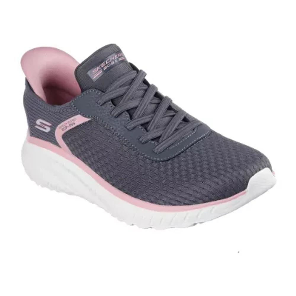 Skechers Bobs Hands Free Slip-Ins Sport Squad Chaos Stroke Of Luck Womens Slip-On Walking Shoes