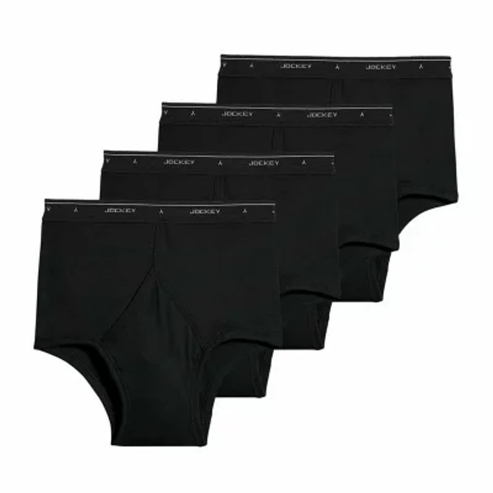 Jockey Classics Full-Rise Mens 4 Pack Briefs 9965