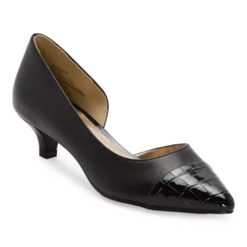 east 5th Desper Womens Pointed Closed Toe Kitten Heel Pumps