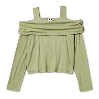 Self Esteem Big Kid Girls Long Sleeve Blouse