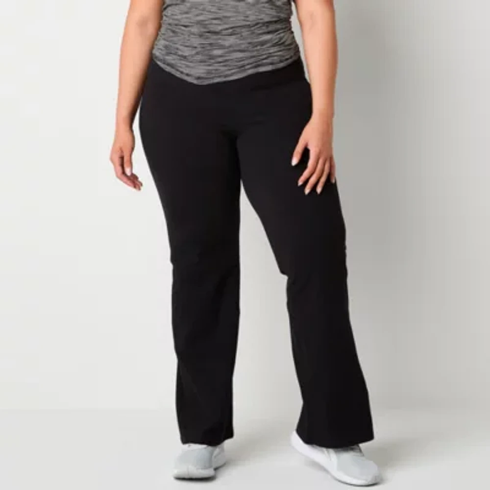 Xersion EverPerform Womens High Rise Cotton Yoga Pant Plus