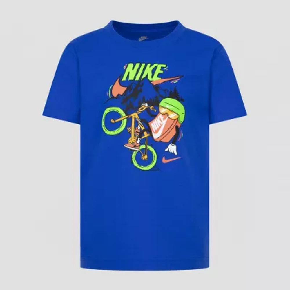 Nike Little Boys Crew Neck Short Sleeve Regular Fit Graphic T-Shirt