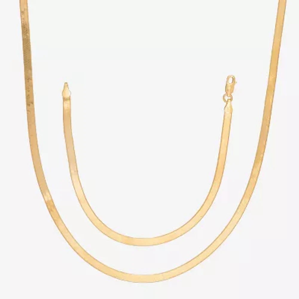 Made in Italy Womens 24K Gold Over Silver 2-pc. Jewelry Set