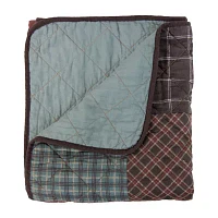 Donna Sharp Appalachia Plaid Washable Hypoallergenic Midweight Throw