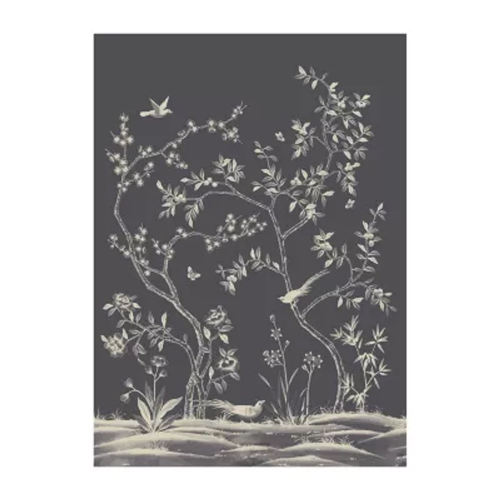 Tempaper Garden Midnight Mural Wallpaper