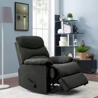 ProLounger Smith Wall Hugger Recliner Stain Resistant Microfiber with Ultra Padded Armrests