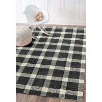 Amer Rugs Travelia Kae Plaid Hand Tufted Indoor Rectangular Accent Rug